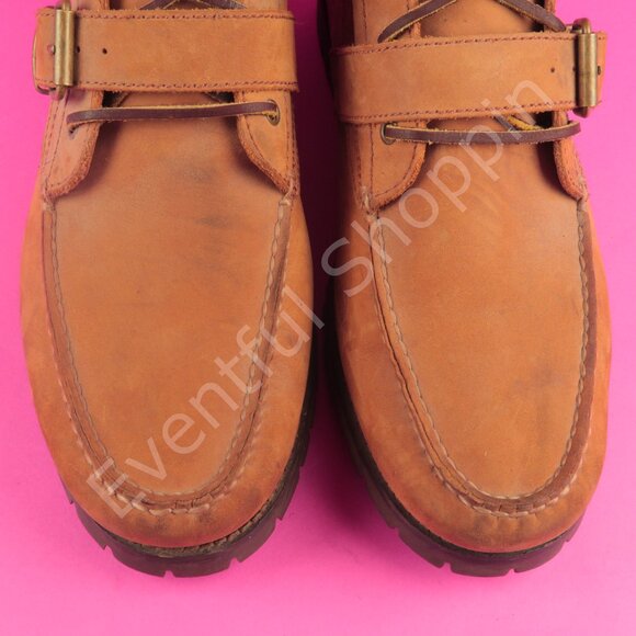 Polo Ralph Lauren Boots Mens 11D Brown Ranger Suede Buckle Strap - Picture 11 of 16